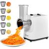 imageVEVOR Electric Vegetable Slicer 005quot012mm Thickness Adjustable Commercial Slicer Machine Convertible to Manual Stainless Steel Food Cutter Slicing Machine Large Feed Port for Potato Tomato200W