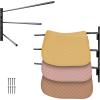 imageVEVOR Freestanding Saddle Stand 30 x 30 x 685 in 3 Tiers Saddle Rack Heavy Duty Saddle Blanket Holder with Removable ampamp Rotating Tiers English ampamp Western Saddle Rack for Tack Room Organization3 Tiers2 Packs
