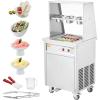 imageVEVOR Fried Ice Cream Roll Machine 2Pcs 138quot x 138quot Square StirFried Ice Cream Pans Stainless Steel Commercial Rolled Ice Cream Maker with Compressor and 4 Scrapers for Ice Cream Frozen Yogurt840Wsingle pan