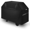 imageVEVOR Grill Cover 66 inch BBQ Covers for Outdoor Grills Waterproof Fade Resistant Weather Resistant Heavy Duty 600D Polyester Easy OnOff with Secure Buckles Black65inch
