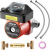 imageVEVOR Hot Water Recirculating Pump with Bypass Valve Instant Recirculation Pump Kit with Timer Adapter Circulation Circulator System Stainless Steel Head 013 HP 110120V for Tank Water HeatersStainless Steel with Bypass Valve and timer