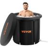imageVEVOR Ice Bath Tub Cold Water Therapy Plunge Tub for Athletes Portable Outdoor Ice Barrel Plunge Pool for Recovery 90 Gal Inflatable Folding Bathtub with Cover Home Ice Pod 32quotLx30quotHXL105 Gal