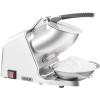 imageVEVOR Ice Crusher Machine 143lbs Per Hour Electric 2 Blades Snow Cone Maker Stainless Steel Shaved Ice Machine with Bowl and Cover 300W 2000RPM IceShaver for Home and Commercial Use SilverSliver