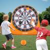 imageVEVOR Inflatable Soccer Dart Board Over 8 ft High Giant Soccer Dart Board with 9 Kick Balls ampamp Air Pump4 Kick Balls 6 Darts 6 Axe