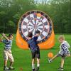 imageVEVOR Inflatable Soccer Dart Board Over 8 ft High Giant Soccer Dart Board with 9 Kick Balls ampamp Air Pump4 Kick Balls12 Tennis