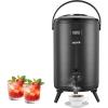 imageVEVOR Insulated Beverage Dispenser 5 Gal19L Hot and Cold Beverage Server with Spigot ampamp Handle FoodGrade Thermal Drink Dispenser Cooler for Tea Coffee Water in Cafes ampamp Restaurants 2 Pack BlackBlack 32Gal