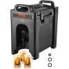 imageVEVOR Insulated Beverage Dispenser 5 Gallon Foodgrade LDPE Hot and Cold Beverage Server Thermal Drink Dispenser Cooler with 09 in PU Layer TwoStage Faucet Handle for Restaurant Drink Shop25GL