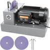 imageVEVOR Lawn Mower Blade Sharpener 1HP 750W Lawnmower Blade Grinder with 9inch Ceramic Grinding Wheel Powerful Bench Mower Sharpening Machine for HighLow Lift Blades Gator Blades Flat Blades1HP 750W