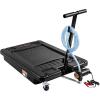 imageVEVOR Low Profile Oil Drain Pan 25 Gal Oil Drain Pan with Electric Pump Large Capacity Oil Change Pan with 72ft Hose ampamp Folding Handle Rolling Oil Drain Cart for Trucks Buses RVs17 Gallon