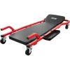 imageVEVOR Mechanic Garage Creeper 44Inch 300 lbs Capacity Automotive Rolling Creeper with 6 Casters Adjustable Cushioned Headrest Tool Tray Heavy Duty Steel Frame for Garages Repair Shops and DIY44 inch