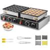 imageVEVOR Mini Dutch Pancake Maker 25PCS 43mm Diameter Dorayaki Baker Machine 1700W Commercial Electric Poffertjes Grill Nonstick Stainless Steel Temp ampamp Time Control for Home Kitchen Restaurant50pcsnew