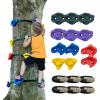 imageVEVOR Ninja Tree Climbing Kit 20 Rock Climbing Holds ampamp 6 Ratchets Large Climbing Rocks for Kids ampamp Adults Outdoor Backyard Ninja Tree Obstacle Course Training12 Holds