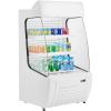 imageVEVOR Open Air Merchandiser 4Tier Shelving Commercial Refrigerator Grab and Go Display Cooler Refrigerator with Air Curtain LED Advertising Light Fits for Restaurants Stores Office 184cuft127 cuft