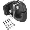 imageVEVOR Pintle Hook 30000 lbs Towing Capacity Trailer Hitches Receiver Hook Fits for 25 to 3inch Lunette Ring with Mounting Kit WearResistant Black Powder Coat Suitable for Various Vehicles30000lbs