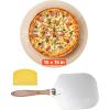 imageVEVOR Pizza Stone 20 x 14 x 067 in Rectangular Pizza Stone Extra Large BakingStone with Scraper 1450 HeatResistant Cordierite for Oven BBQ Griller Baking Bread ampamp Pizza15 Inch Round with Peel
