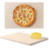 imageVEVOR Pizza Stone 20 x 14 x 067 in Rectangular Pizza Stone Extra Large BakingStone with Scraper 1450 HeatResistant Cordierite for Oven BBQ Griller Baking Bread ampamp Pizza20x14x067Inch