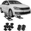 imageVEVOR Portable Car Lift  5000 LBS Capacity ExtendedLength Plates 256quot Max Height HeavyDuty Carbon Steel Truck Lift with 120V Power Unit
