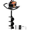 imageVEVOR Post Hole Digger Gas Powered 52CC 1450W Earth Auger 8 Drill Bit ampamp 1 Ext Rod Farm Garden Post Hole Digger EPA Certified52CC8