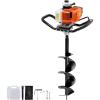 imageVEVOR Post Hole Digger Gas Powered 52CC 1450W Earth Auger 8 Drill Bit ampamp 1 Ext Rod Farm Garden Post Hole Digger EPA Certified63CC8