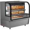 imageVEVOR Refrigerated Display Case 5 CuFt146L Countertop Pastry Display Case 2Tier Commercial Display Refrigerator with LED Lighting TURBO Cooling FrostFree AirCooling for BakeryDeli Case 18 CuFt
