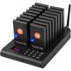 imageVEVOR Restaurant Pager System Wireless 400m Long Range Lineup Waiting Queue Signal Guest Customer Calling Beepers with Vibration ampamp Flashing 24 Buzzers for Food Truck Church Nursery Hospital16 Pagers