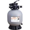 imageVEVOR Sand Filter 19inch Up to 45 GPM Flow Rate Above Inground Swimming Pool Sand Filter System with 7Way MultiPort Valve Filter Backwash Rinse Recirculate Waste Winter Closed Functions19 inch