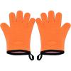 imageVEVOR Silicone Smoker Oven Gloves NonSlip Heat Resident BBQ Grill Gloves with Fingers Waterproof ampamp Hangable Design Easy to Clean ampamp Store for Grilling Oven BBQ Baking Frying