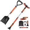 imageVEVOR Snow Shovel and Snow Brush 42 in Extendable Snows Broom ampamp Ice Scraper with 180 Pivoting Brush Head NonSlip Grip Portable Winter Snows Removal Tools for Cars Trucks SUVs Vehicle