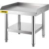 imageVEVOR Stainless Steel Equipment Grill Stand 60 x 30 x 24 Inches Stainless Table Grilling Stand Table with Undershelf Equipment Standing Grill Desk for Hotel Home Restaurant Kitchen242424 Inch