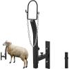 imageVEVOR Sturdy Sheep Stand  51x23 inch Metal Livestock Trimming Stand Adjustable Height 21quot to 33quot with Headpiece and Nose Loop 500lbs Capacity Ideal for Goats and Lambs BlackBlack Goat Stand Head Piece