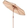 imageVEVOR Tiki UmbrellaThatched Patio Umbrella with Tilt Hawaiian Style Beach Parasol with Durable PP Thatch Grass Pool Umbrellas for Beach Patio Poolside Backyard ampamp Garden2Tier