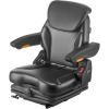 imageVEVOR Universal Forklift Seat Tractor Seat with Armrest ampamp Adjustable Backrest Shock Absorption Secure Micro Switch HighResilience PVC Mower Seat for Tractor Excavator Skid LoaderSuspension Seat