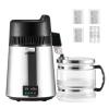 imageVEVOR Water Distiller 6L 16 Gallon Larger Pure Water Purifier Filter For Home Table Countertop 900W Glass Pot Distilled Maker Stainless Steel Interior Drinking Machine to Make Clean Waters SilverSliver 16Gal