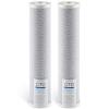 imageVEVOR Whole House Water Filter Replacement Cartridge 45quot x 20quot Iron ampamp Manganese Reducing Replacement Filter for 3Stage Whole Home Water Filtration System Reduce Chlorine Bad Taste OdorCTO Filter x 2 Pack