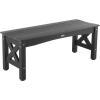 imageVEVOR Wood Outdoor Bench 2Person Garden Bench with Backrest and Armrests 800 lbs Load CapacityAllWeather Never Rot Patio Bench for Garden Park Yard Front PorchPlastic