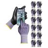 imageVEVOR Work Gloves 12 Pairs Touch Screen NitrileCoated Garden Construction Gloves