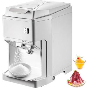imageVEVOR 110V Electric Shaved Ice Machine 500W Snow Cone Maker Tabletop wAdjustable Ice Texture Ice Shaving Machine 265LBshr for Home and Commerical Use265LLBSH250W