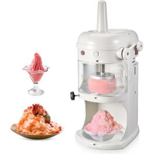 imageVEVOR 110V Electric Shaved Ice Machine 500W Snow Cone Maker Tabletop wAdjustable Ice Texture Ice Shaving Machine 265LBshr for Home and Commerical Use220LBSH250W