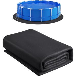 imageVEVOR 12 Foot Round Pool Liner Pad for Above Ground Swimming Pool Heavy Duty Above Ground Pool Pad Mat Protect Pool Liners Prevent Punctures and Weed Barriers Durable Geotextile Material