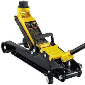 imageVEVOR 25 Ton Low Profile HeavyDuty Steel Racing Floor Jack with Single Piston Lift Pump Lifting Range 335quot1496quot25T