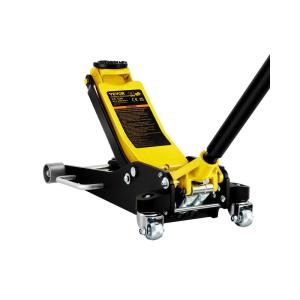 imageVEVOR 3 Ton Low Profile  Aluminum and Steel Racing Floor Jack with Dual Pistons Quick Lift Pump for Sport Utility Vehicle Lifting Range 3611quot191116quot yellowblack3T