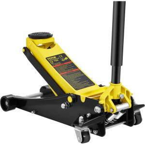 imageVEVOR 3 Ton Low Profile HeavyDuty Steel Racing Floor Jack with Dual Pistons Quick Lift Pump Lifting Range 335quot1969quot