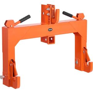 imageVEVOR 3Point Quick Hitch with 2 in Receiver 3000 Lbs Lift Capacity 3Pt Hitch with 5 Level Adjustable Bolt Adaptation to Category 1 ampamp 2 Tractor Heavy Duty 3 Point Attachments OrangeOrange