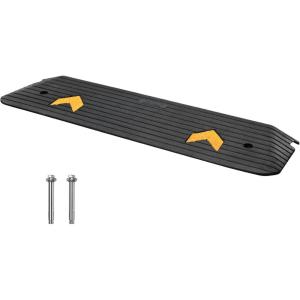 imageVEVOR 3quot Rise Rubber Threshold Ramp for DoorwayDoor Ramp with NonSlip Textured Surface33069lbs Load Capacity Rubber Curb Ramp for Wheelchair and ScooterBlack