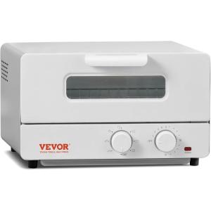imageVEVOR 5IN1 Steam Oven Toaster 12L Convection Oven 1300W Steam Toaster Oven Countertop Combo with Grill Pizza Pan Gloves 2 Slices Toast 6inch Pizza Home and Commercial Use