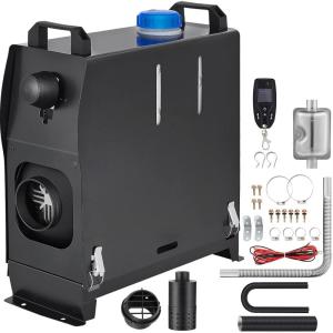imageVEVOR 8KW Diesel Heater All in One DC1224V Fast Heating Diesel Air Heater with Remote Control and Color Digital Display Low Noise Voice Announcement for RV Truck Camper Van Boat and TrailerBlack