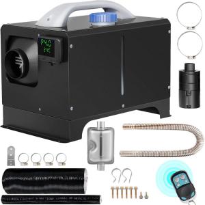 imageVEVOR 8KW Diesel Heater Diesel Heater All in One with Automatic Altitude Adjustment Max 18045 ft Bluetooth App Control Remote Control and LCD Portable Diesel Air Heater for Vehicles and OutdoorsBlack