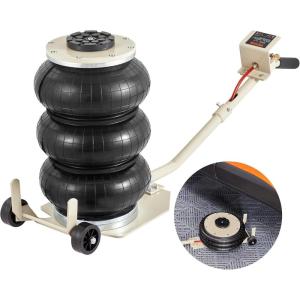 imageVEVOR Air Jack 3 Ton6600 lbs Triple Bag Air Jack Airbag Jack with Six Steel Pipes Lift up to 177quot 35 s Fast Lifting Pneumatic Jack with Adjustable Long Handles for Cars3Thigh 177inlong Handle