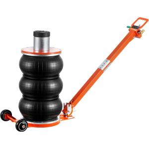 imageVEVOR Air Jack 5 Ton11000 lbs Triple Bag Air Jack 410 S Lifting Pneumatic Jack with Heightened Column Lift up to 215quotampamp Adjustable Handle with Thick Rubber Pad Fits for Car SUV Pickup Truck