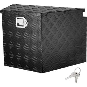 imageVEVOR Aluminum Alloy Tongue Box  Heavy Duty Trailer Storage with Lock Keys  Utility Tongue Box for Pickup Truck RV 29quotx162quotx18quot29 